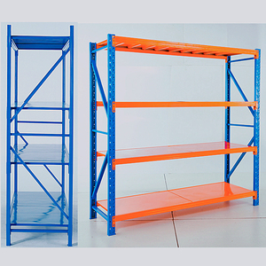 מחסן פלדה כבד חובה אחסון להרכיב מתלה מזרן סלקטיבי תעשייתי מתכוונן כפול הגנה בפני קורוזיה עמוקה 3 שנים - Product Image 2