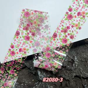 Bronzing 3D Christmas Nail Art Sticker Nail Flower Series Bottle Sliver Starry Print Paper Decal <b>Transparent</b> Sticker - Product Image 5