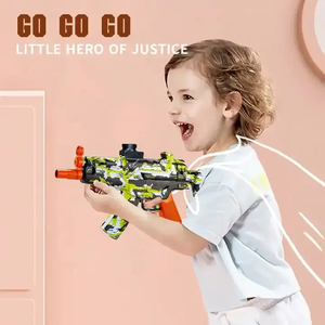 Giocattolo da Esterno Fai-da-Te, Modello di Pistola Spara Palline MP5K, Pistola ad Acqua Elettrica a Fuoco Continuo per Bambini - Product Image 4