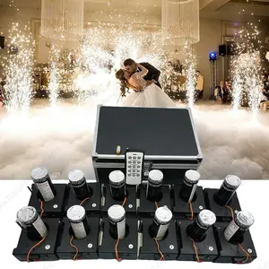 12 Channel Battery Rapid Fire All Wireless Remote Control Cold Fountain Indoor Pyrotechnic Pyro Machine Fireworks Firing System