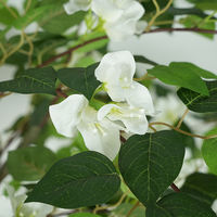 Plante artificielle en pot de haute qualité, écologique, en plastique vert et blanc, en forme de prune triangulaire, 150 cm, décoration intérieure/extérieure personnalisée