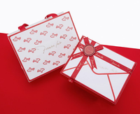 Boîte cadeau nœud papillon de mariage en forme de livre avec ensemble sac à main, boîte cadeau haut de gamme personnalisable en papier artisanal recyclable