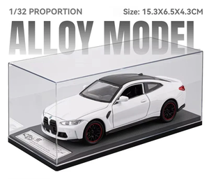 Modèle de voiture de sport de course en métal moulé sous pression BMW M4 de qualité supérieure, avec un design intérieur détaillé, 16x5 cm - Product Image 2