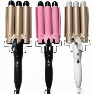 <span class=keywords><strong>Rizador</strong></span> de Pelo Profesional de 3 Barras con Rotación Profunda, Máquina para Rizar, Ondular y Crimpar el Cabello - Product Image 6