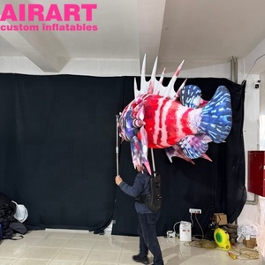 Décorations de parade, marionnettes gonflables en forme de <span class=keywords><strong>poisson</strong></span>, costumes gonflables pour adultes en forme d'animaux marins pour exposition - Product Image 5