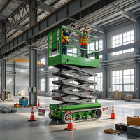 Plataforma Elevadora de Tijera Móvil de 6m, 8m, 10m de Fábrica China, Ideal para Proyectos de Reemplazo de Techos en Invernaderos y Granjas