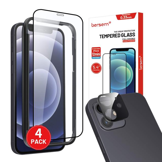 2 Pack Grade AAA 3D Radian 9H Hardness Ultra-Thin Tempered Glass Screen Protector Anti-Fingerprint Waterproof Full Mobile Phone