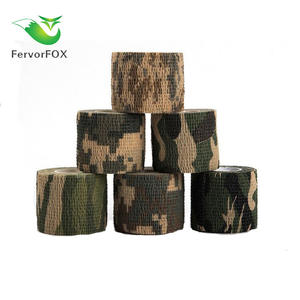Venda elástica de camuflaje autoadhesiva para exteriores de 5 cm, cinta elástica de agarre para palmas, muñecas, cabeza, cintura, codos, pantorrillas, rodillas y tobillos - Product Image 4