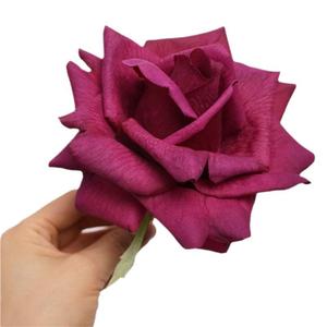 Flores Artificiales Más Vendidas, Rosas de Tacto Real, Ramas Cortas Hidratantes, Cabezas de Flores al por Mayor para Decoración de Bodas y Navidad - Product Image 2
