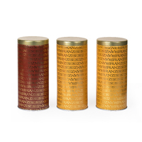 Boîtes de conserve rondes en métal avec couvercle pour le thé, le café et la poudre de matcha, petites mini boîtes de thé en métal avec couvercle