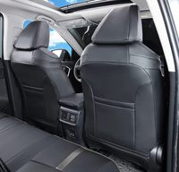 Housses de siège auto en cuir noir sur mesure et imperméables pour Toyota RAV4 LE Limited XLE Premium LU01-XLE 2019-2025 – Qualité supérieure