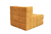 Canapé moderne une place en velours avec design capitonné inclinable et rembourrage en mousse compressée pour chambre, salon, bureau, appartement