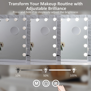 Single-Sided LED Light <strong>Vanity</strong> Makeup <strong>Mirror</strong> USB Wireless Speaker Square Glass <strong>Stand</strong> Magnifying Personalizable Cosmetic <strong>Mirror</strong> - Product Image 4