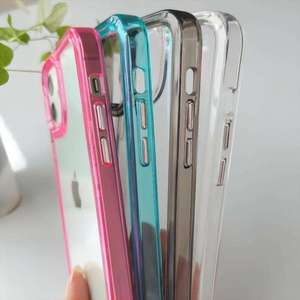 เคสโทรศัพท์มือถือ TPU แบบปรับแต่งได้สำหรับ <span class=keywords><strong>iPhone</strong></span> 17 PRO MAX 16 15 14 13 12อะคริลิคใส - Product Image 3