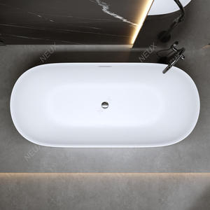 <span class=keywords><strong>Baignoire</strong></span> autoportante contemporaine en acrylique pour intérieur à bas prix, design de salle de bains moderne avec accessoire d'égouttage - Product Image 5