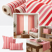 Housse de chaise d'extérieur en toile de polyester rayée rose clair, résistante aux plis et imperméable, pour la maison, impressions personnalisées, 6oz-16oz