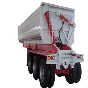 BERKLEY 24Cbm Mineral Carbón Cart <span class=keywords><strong>Remolque</strong></span> volquete lateral 3 Ejes 50 ° Volquete <span class=keywords><strong>basculante</strong></span> <span class=keywords><strong>Remolque</strong></span> Semirremolque volquete lateral con lona eléctrica de PVC - Product Image 1