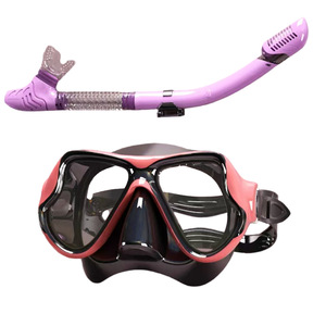 Tubo de respiración seco personalizado transfronterizo Unisex con lentes de vidrio, gafas de buceo para miopía, traje de esnórquel para buceadores de todos los grados - Product Image 5