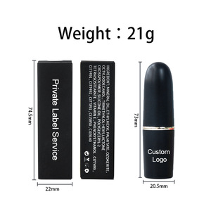 Yinsenka — <span class=keywords><strong>rouge</strong></span> à lèvres en velours, Tube rond doré, Logo personnalisé mat Vegan - Product Image 5