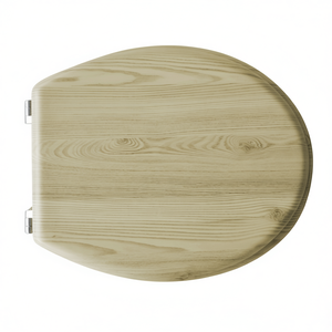 Siège de toilette en bois d'érable, longueur 44 cm, largeur 37 cm, hauteur 6 cm, ajustement universel - Product Image 3