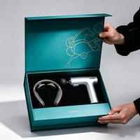 Boîte cadeau personnalisée à clapet avec couvercle magnétique et insert blister pour l'emballage de marques de masseurs et de produits bien-être