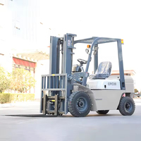 En Uygun Fiyatlı Powston Üç Kademeli Mastlı Arazi Forklifti Dengeli Yük Taşıyıcılı Dizel İçten Yanmalı Forklift