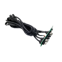 Câble de carte mère pour panneau avant d'ordinateur PC, double USB 3.0, Type-C, alimentation, interrupteur LED, entrée/sortie audio et microphone, personnalisable, en stock