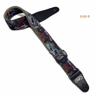 Preço de fábrica, cinto de ombro camuflado de algodão ajustável para guitarra elétrica, peças para guitarra elétrica acústica - Product Image 5