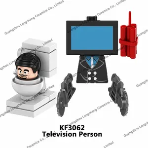 Anime Series Skibidi Toilet Audio Man Signal Person Television Monitor Building Blocks Action Figures Kid's Toys KF6203