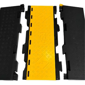 Cable Cover 40mm Modular Wire Channel Cable Protector Heavy Duty Removable Road Security Event Rubber Speed Bump - Product Image 1