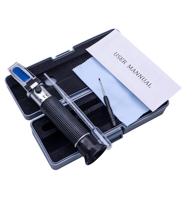 Hand-held Range 0-80% Brix Atago Sugar Refractometer Sugar Tester 0-80% Brix Refractometer ATC Concentration