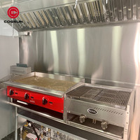Rue Snack Vending Hot Dog Chariots Utilisé Équipement De Restaurant En Acier Inoxydable Personnalisé 1600kg Équipement Café Alimentaire Remorque