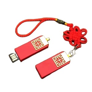 Clé USB en forme de cœur rouge de dessin animé, USB 2.0, 4 Go, 8 Go, 16 Go, 32 Go, 64 Go, 128 Go, Clé USB créative, Cadeau original - Product Image 4