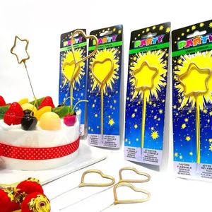 زينة داخلية لحفلات الأصدقاء السعيدة، ألعاب نارية تزيينية، زينة عيد الميلاد، شموع على شكل ألعاب نارية - Product Image 3