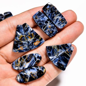 Export Quality Genuine Pietersite Pair Natural Matching Stone Set for Earrings Pendant Making and Decorative Available For Sale - Product Image 5