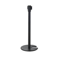 Poteau de gestion de file d'attente de barrière de ceinture rétractable en acier inoxydable