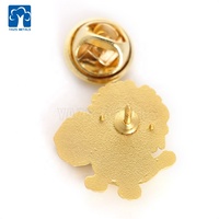 Badges de revers en émail personnalisés avec logo de fabricant, motif Lion Doré