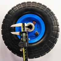Camion à main en mousse PU solide anti-crevaison sans plat 4.10/3.50-4 roues en caoutchouc de remplacement Trolley brouette pneus inde