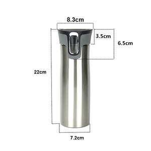 Negro mate botella de agua 500ml de doble pared de acero inoxidable aislado al vacío <span class=keywords><strong>contigo</strong></span> de viaje taza de café - Product Image 6