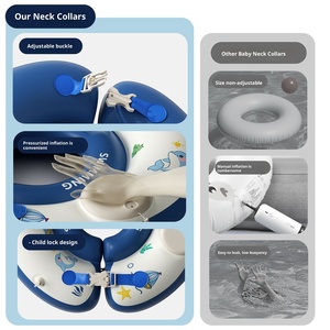 Bouée gonflable en PVC pour le cou, pour la douche, <span class=keywords><strong>anneau</strong></span> <span class=keywords><strong>de</strong></span> cou pour le <span class=keywords><strong>bain</strong></span> <span class=keywords><strong>de</strong></span> bébé, bouée <span class=keywords><strong>de</strong></span> natation sous les aisselles - Product Image 3
