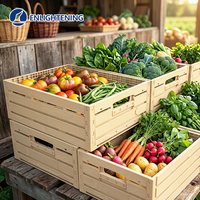Caisses en maille mobiles pour fruits et légumes frais, pliables, en plastique PP, empilables, réutilisables, pour le stockage agricole