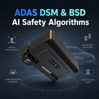 Sistem Mengemudi Canggih H265 yang Tangguh dan Pintar untuk Taksi ADAS DSM BSD AI Logic Manajemen Jarak Jauh AI Dashcam 1080P 4G LTE Dash Cam