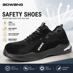<span class=keywords><strong>Botas</strong></span> de Seguridad Unisex JIANKUN Transpirables con Puntera de Acero, Antideslizantes, Antipinchazos, Aislantes 10KV, Ligeras para Caminar y Hacer Senderismo - Product Image 2