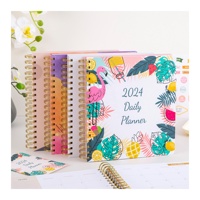 2025 planificateur spirale Logo personnalisé objectif agenda quotidien agenda cahier Journal planificateur de livre avec boîte