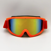 Lunettes de ski à monture super large européenne et américaine pour hommes et femmes, protection des yeux en filet rouge avec lentille coupe-vent, RD-1186 tendance