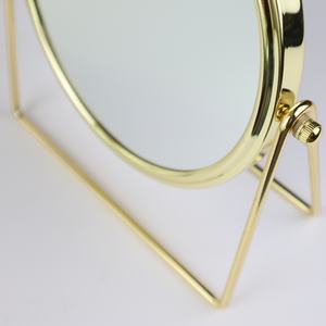 Espejo de tocador de aumento de escritorio de doble cara de metal redondo de 7 pulgadas <span class=keywords><strong>para</strong></span> afeitarse, depilarse las cejas o maquillarse en casa - Product Image 3