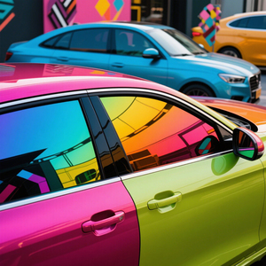 ฟิล์มกรองแสงรถยนต์ 3M นาโนเซรามิก สีเขียวกรีนโกสต์ โรสเรด ชาเมเลี่ยนทินท์ สีน้ำเงินและสีม่วง ชาเมเลี่ยนทินท์ 80% VLT สีม่วงชาเมเลี่ยน - Product Image 5