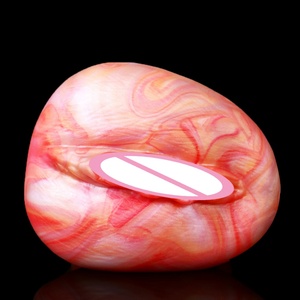 GEEBA Male <b>Masturbator</b> Aircraft Cup Soft Silicone Stick Pussy Realistic Vaginas Pocket Pussy Masturbation Colorful Sex Toy - Product Image 6