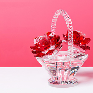 <span class=keywords><strong>Cesta</strong></span> de flores de cristal decoración sala de estar gabinete de vino regalo de boda maestro regalo del Día DE LA MADRE tocador decoración del coche - Product Image 2