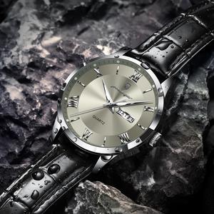 Orologio da <span class=keywords><strong>Uomo</strong></span> al Quarzo Poedagar 978 con Lussuoso Bracciale in Pelle, Luminoso e Impermeabile - Product Image 6